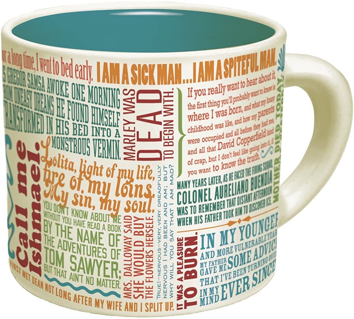 The Unemployed Philosophers Guild First Lines of Literature Coffee Mug