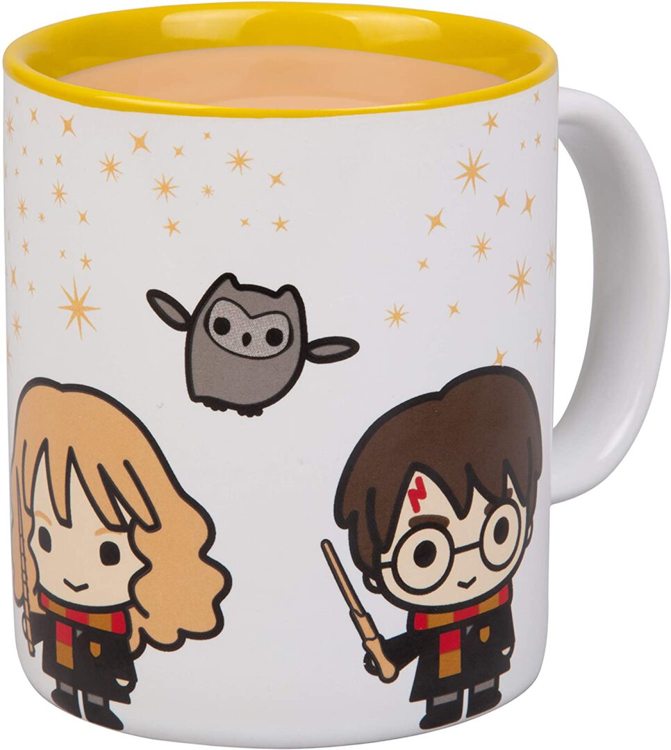 Harry Potter Coffee Mug – Harry, Hermione and Ron Chibi Design