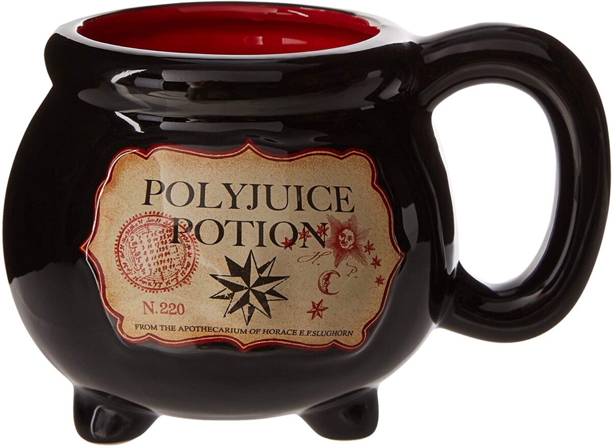 Silver Buffalo Polyjuice Potion Cauldron 3D Sculpted Ceramic Coffee Mug