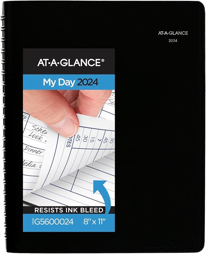 AT-A-GLANCE 2024 Daily Four Person Appointment Book, DayMinder