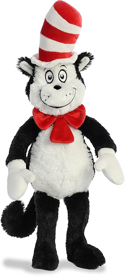 Aurora® Whimsical Dr. Seuss™ Cat in The Hat Stuffed Animal – Magical Storytelling – Officially Licensed – Multicolor 18 Inches