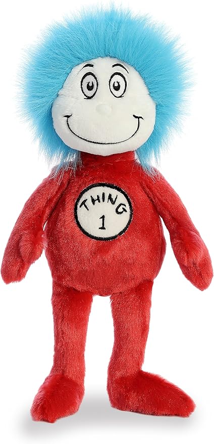 Aurora® Whimsical Dr. Seuss™ Thing One Stuffed Animal - Magical Storytelling - Officially Licensed - Red 12 Inches