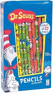 Raymond Geddes Dr Seuss Number 2 Pencils For Kids 72 Count