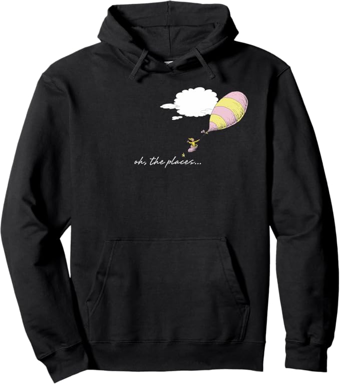 Dr. Seuss Oh the Places You'll Go "Oh, the Places.." Balloon Pullover Hoodie