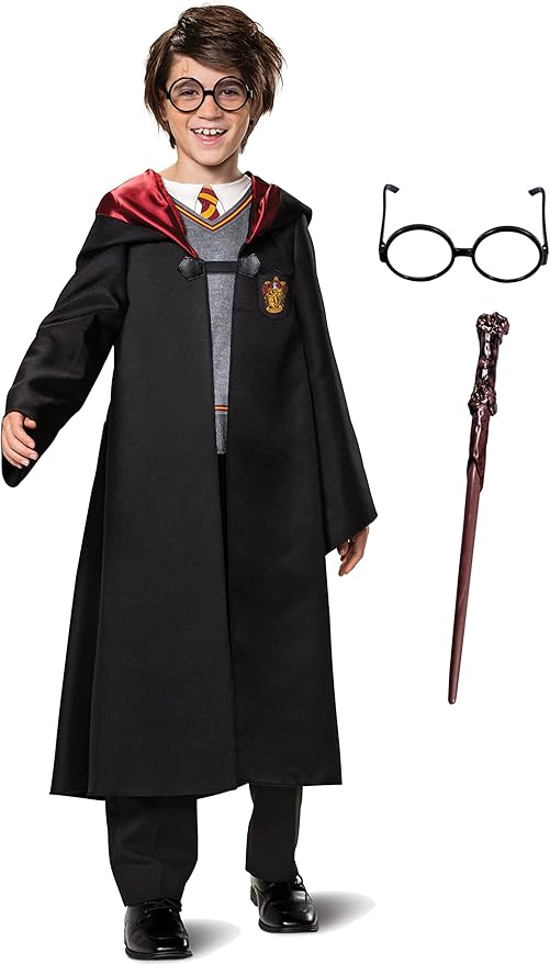 Harry Potter Costume Combo, Official Wizarding World Harry Potter Hooded Robe