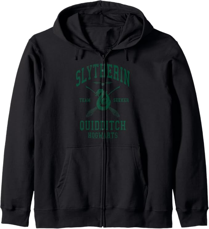 Harry Potter Slytherin Team Seeker Hogwarts Quidditch Pullover Hoodie