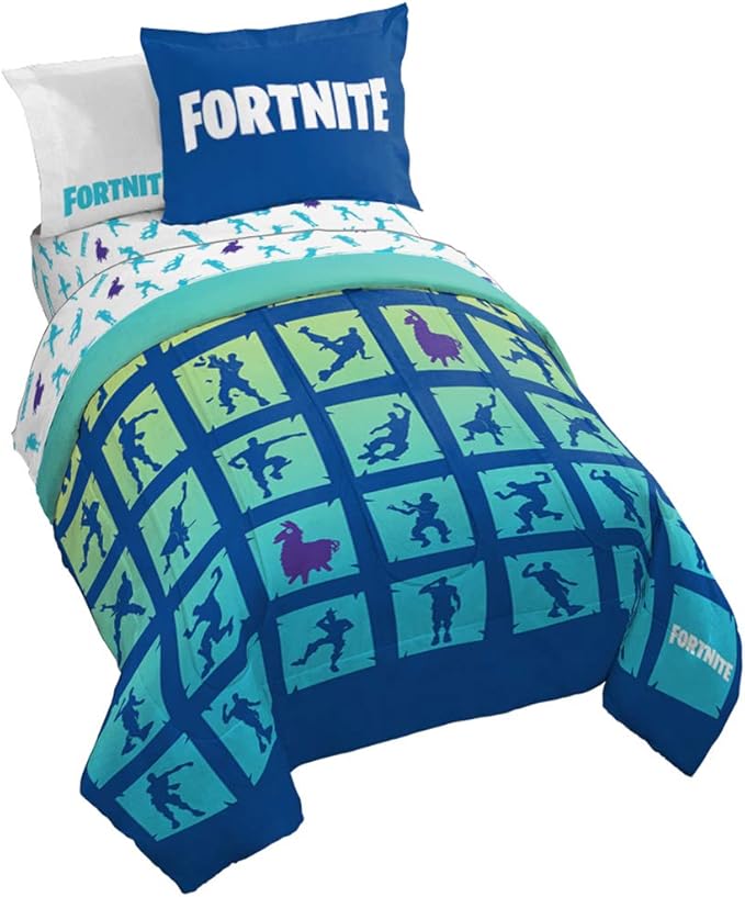 Jay Franco Fortnite Boogie Bomb 7 Piece Full Bed Set