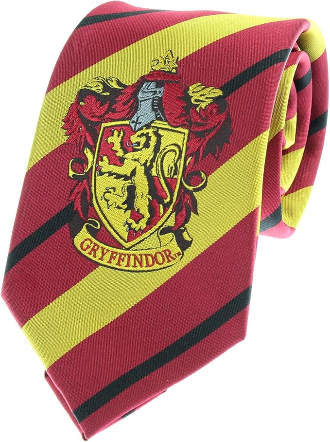 Premium Harry Potter Tie Striped House Crest Necktie