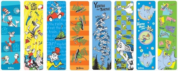 Raymond Geddes 66869 Dr Seuss Assorted Bookmarks For Kids (Pack of 50)