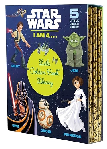 Star Wars: I Am a…Little Golden Book Library — 5 Little Golden Books: I Am a Pilot; I Am a Jedi; I Am a Sith; I Am a Droid; I Am a Princess