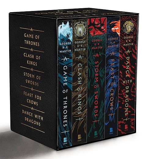 George R. R. Martin’s A Game of Thrones 5-Book Boxed Set (Song of Ice and Fire Series): A Game of Thrones, A Clash of Kings, A Storm of Swords, A … A Dance with Dragons (A Song of Ice and Fire)